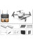 Çift Kameralı Drone LED Işıklı Wifi App ve Uzaktan Kumanda Kontrollü Quadcopter Katlanabilir Şarjlı 3