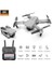 Çift Kameralı Drone LED Işıklı Wifi App ve Uzaktan Kumanda Kontrollü Quadcopter Katlanabilir Şarjlı 4