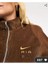 Kahverengi Nike Air Fitilli Kadife Tam Fermuarlı Ceket DQ6928-259 5