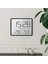 Mıknatıslı LCD Dijital Ekran 9x7 cm Pilli Mini Saat Alarm Saat Nem Göstergesi Sıcaklık Ölçer 2