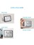 Mıknatıslı LCD Dijital Ekran 9x7 cm Pilli Mini Saat Alarm Saat Nem Göstergesi Sıcaklık Ölçer 3