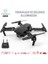 Çift Kameralı Drone LED Işıklı Wifi App ve Uzaktan Kumanda Kontrollü Quadcopter Katlanabilir Şarjlı 1