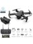 Çift Kameralı Drone LED Işıklı Wifi App ve Uzaktan Kumanda Kontrollü Quadcopter Katlanabilir Şarjlı 2