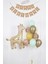 Bej Krem Balon Soft Kahve Renkler Sevimli Zürafa Set Arka Fon Balon Kraft Happy Birthday Banner 1