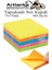 Yapışkanlı Not Kağıdı 5 Renk 400 Sayfa 1 Paket Küp Blok Yapışkanlı Postit 75X75 mm Fosforlu Renkli 1