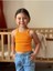 Turuncu Bebek Fitilli Ribana Crop Body 4