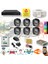 6 Kameralı Set - Yapay Zeka Özellikli Gece Renkli Gösteren 5MP SONY Lensli 4 Ultra Warm Ledli FULLHD Güvenlik Kamerası Seti 2304W-108 1