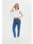 Koyu Mavi Slım Fit Mom Jean 1