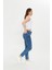 Koyu Mavi Slım Fit Mom Jean 3