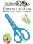 Mavi Öğrenci Makası 1 Adet Plastik Yaylı Küt Uç Korumalı Okul Makası Çocuk Makası Okul Öncesi Kreş Ana Sınıfı 1