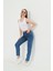 Koyu Mavi Slım Fit Mom Jean 6