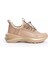 Düz Nude Çıt Çıt Detaylı Bağcıklı Günlük Kadın Sneaker Spor Ayakkabı 5