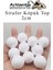 Strafor Köpük Top 4 cm 10 Adet Köpük Top Küre Toplar Yuvarlak Strafor Köpük Top Okul Deney Hobi Sanat 2