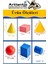 Geometrik Cisimler ve Şekiller Büyük Boy 1 Paket Matematik Ders Materyali 10 cm 6 Parça Prizma Küp Silindir Küp Koni 2