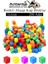 Renkli Ahşap Küp Bloklar 1X1X1CM 200 Adet Ahşap Renkli Kare Blok Eğitici Geliştirici Oyuncak Küp Matematik Birim Küpleri 1