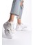 Gri Fileli Geliştirilmiş Comfort Taban Bağcıklı Günlük Kadın Sneaker Spor Ayakkabı 1