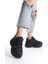 Siyah Fileli Geliştirilmiş Comfort Taban Bağcıklı Günlük Kadın Sneaker Spor Ayakkabı 3