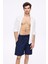 Dokulu Kumaş Lacivert Erkek Kısa Havuz ve Deniz Şortu 5032 1