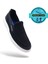 K1182 Memory Foam Erkek Tekstil Siyah Bağcıksız Loafer Ayakkabı 2