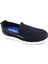 K1182 Memory Foam Erkek Tekstil Siyah Bağcıksız Loafer Ayakkabı 3