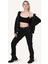 Kadın Yüksek Bel Slim Fit Siyah Kot Pantolon 2