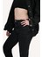 Kadın Yüksek Bel Slim Fit Siyah Kot Pantolon 8