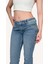 Kadın Yüksek Bel Flare Paça Mavi Kot Pantolon - Rahat ve Şık Denim 1