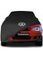 Volkswagen Polo 3 Sedan (1994-2000) Siyah Kumaş Araba Branda Logolu Kumaş Araba Brandası Penye Oto Branda 1