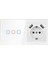 LC05 Dokunmatik Wifi Tuya Destekli 3'lü Akıllı Elektrik Anahtarı + Çift USB Çıkışlı Elektrik Prizi 1