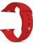 Apple Watch Uyumlu Series 6 44 mm Silikon Kordon Kırmızı 1