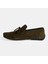 Calandra Haki Erkek Bağcık Detaylı Slip-On Süet Loafer 3