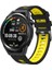Galaxy Watch Active 2 40MM Krd-55 Uyumlu Kordon - SIYAH-SARI-8680436418062-OTNV69112 1