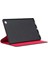 Lenovo Tab M8 Uyumlu Fest Dönebilen Standlı Kılıf-Kırmızı 3