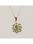 Oval Taşlı Vintage Kolye (925 Gümüş) 3