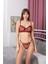 Bordo Dantelli Brode Iç Çamaşır Takımı Bralette (Balenli Sütyen &tanga) Seksii, Fantazii 6