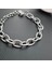 Çelik Gümüş Renk Zincir Kadın Bileklik 5