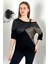 Omzu Askılı Parça Detaylı Rahat Kumaş T-Shirt 5