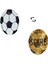 Puan Işlemeli Futbol Sequins Patch Paillette Aplike Tersinir Renk Siyah Beyaz 18CM (Yurt Dışından) 3