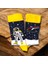 Sağ Sol Farklı Astronot - Van Gogh Desenli 2li Çorap Set 2