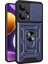 Xiaomi Poco F5 Kılıf Magnetik Standlı Kamera Korumalı Zore Sürgülü Vega KAPAK-MAVI-8680436747582-OTN 1