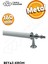 160 mm Metal Beyaz Krom Çekmece Kulpları Mutfak Dolap Mobilya Kulpu 1 Adet ( 16 cm ) = 160 mm 3