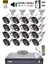 16 Kamera Sesli Gece Renkli Güvenlik Kamerası Full Hd-Su Geçirmez Güvenlik Kamerası Seti 250GB 1