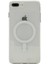 Apple iPhone 8 Plus Kılıf Magsafe Şarj Özellikli Şeffaf Sert Pc Zore Embos KAPAK-RENKSIZ-86804366558 2