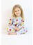 Kız Çocuk Baskılı Ince Basic Pijama Takımı 4