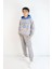 Erkek Çocuk 2'li Takım Oversize Kapşonlu Sweatshirt-Beli Lastikli Alt Eşofman Takımı 1