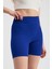 2190 Fitilli Kısa Tayt Saks 4