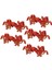 5 Pairs Geleneksel Çince Düğüm Kurbağa Düğmesi Kapanışları Kostüm Dekoru Goldfish Kırmızı Altın (Yurt Dışından) 1