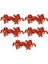 5 Pairs Geleneksel Çince Düğüm Kurbağa Düğmesi Kapanışları Kostüm Dekoru Goldfish Kırmızı Altın (Yurt Dışından) 3