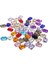 50PCS 13 * 18MM Dikdörtgen Akrilik Rhinestone Düğmesi Dıy Zanaat Için Çok Renkli (Yurt Dışından) 2