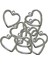 10X Metal Zanaat I Dıy Kemerler Anahtarlıklar Kemerler Çantalar Için HEARTHOLE30X29X2.5MM (Yurt Dışından) 3